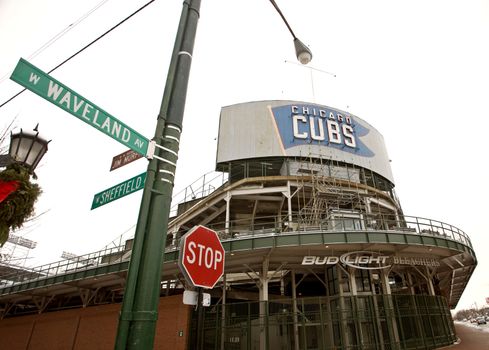 Chicago Downtown City Waveland Avenue Chicago Cubs