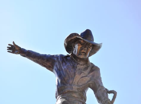 Deadwood rodeo rider statue