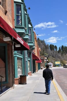 Deadwood sidewalk view