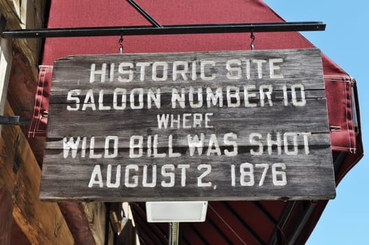 Deadwood Saloon 10 sign