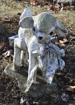 Gravesite - Lamb Statue