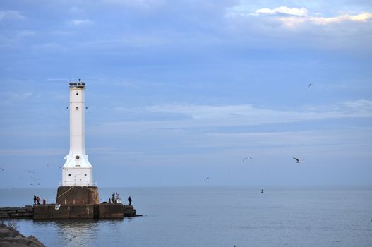 Lighthouse on Lake Erie