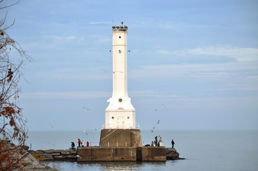 Lighthouse on Lake Erie