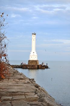 Lighthouse on Lake Erie