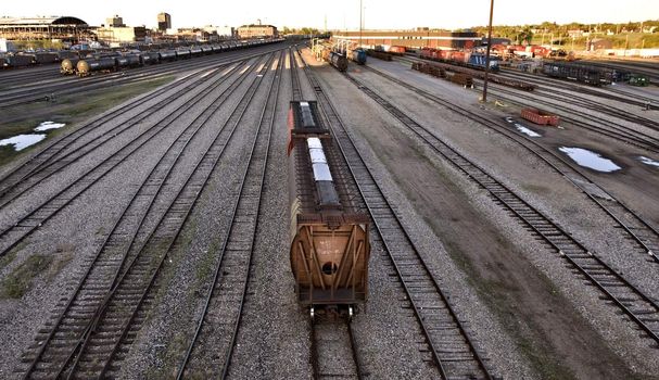 CP rail trainyard Moose Jaw Saskatchewan