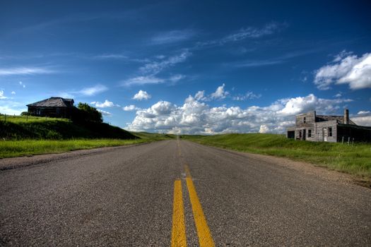 Abandoned town of Galilee Saskatchewan Canada