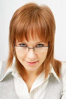 portrait of an attractive girl. Close-up