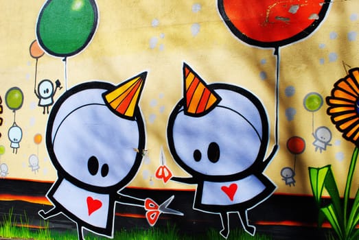Graffiti piece in Oslo, Norway.