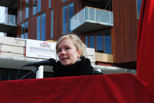 Ingeborg Haug Steinholt (born June 16, 1986, in Sandnessjøen) is a Norwegian politician for the party Red (Rødt) and since 2007 a member of Nordland County Council.
