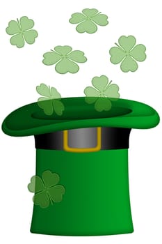 St Patricks Day Irish Leprechaun Hat Illustration