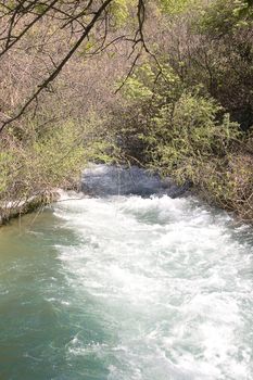 Waterfall in National Park Krka in Croatia