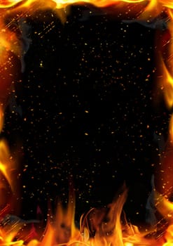 Abstract background with fire flame, texture for the design