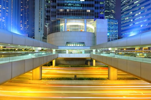 modern city at night