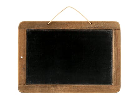 Old Time Slate Writing Tablet isolated on white