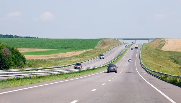 the vehicles go on the highway