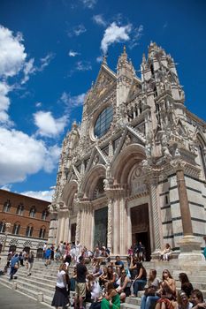 Beautiful church in Siena; Santa Maria della Scala