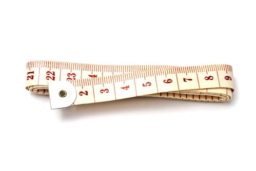  Tape measure isolated on white background 
