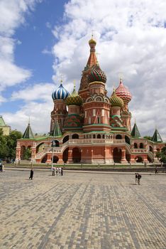 Church of desposition of Saint Virgin's Robe also known as Saint Basil's Cathedral of Red Suqre in Moscow, Russia