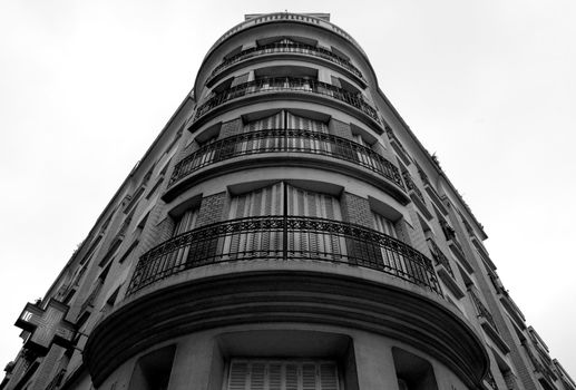 Classic architecture around Paris, France.