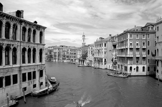 On the bridge in Venice.