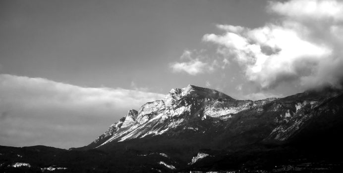 Alps in Italy on the way to Venice.