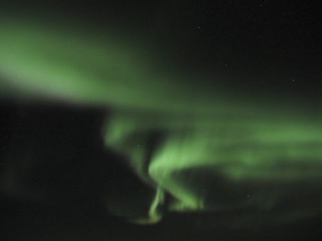 Northern Lights viewed from the cockpit