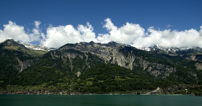 Passing Lake Geneva on the way to the mountains.