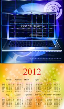 Innovative computer technologies. 2012 Calendar.Format A3