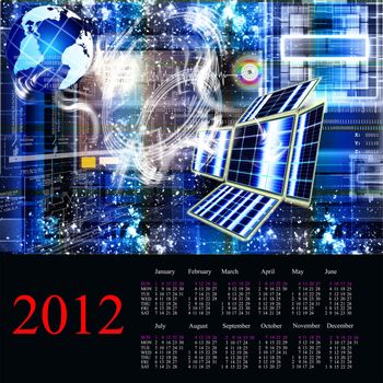 Innovative computer technologies. 2012 Calendar.Format A3
