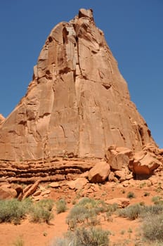 Sandstone Monolith - Arches National Park 
