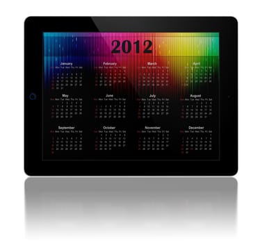 tablet PC with Calendar 2012