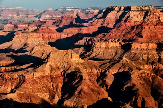 Grand canyon sunrise landscape view