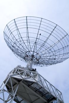 Communication radar on a cloudy sky