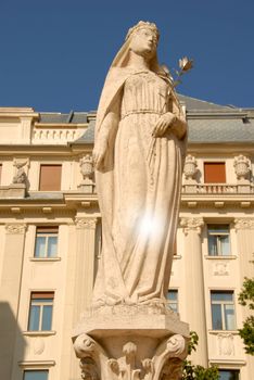 Saint (Szent) Kinga monument in Budapest, Hungary