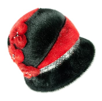 Winter hat of dyed fur seal Norwegian 