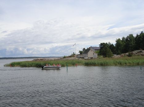 boating on the sea