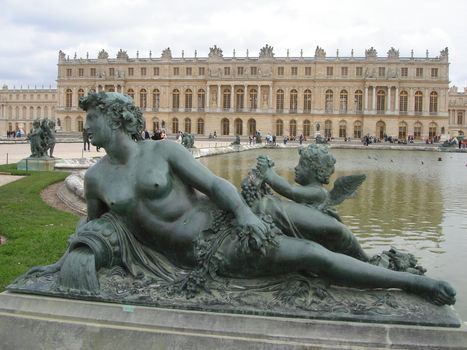 sculpture in Versailles, France
