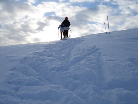 skiing view