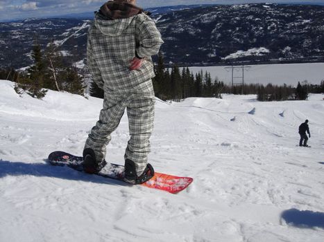 skiing view