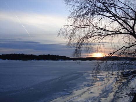 lake in winter