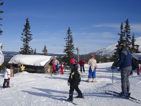 skiing view