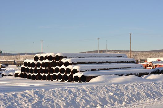 Oil Pipeline Storage Area