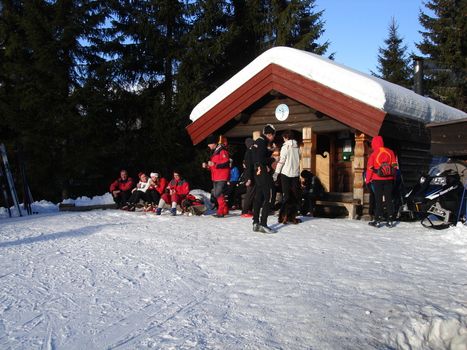 skiing view