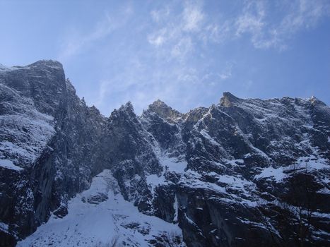 skiing view