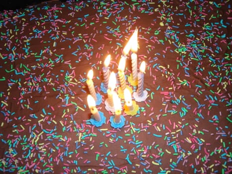 lighting candles