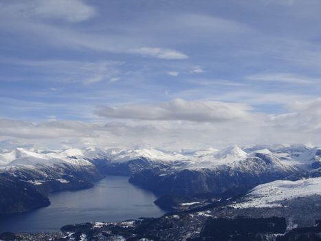 bird view from airplane