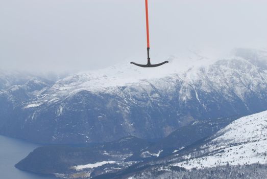skiing view