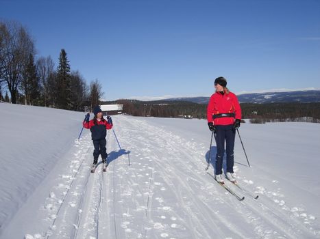 skiing view, Kvitfjell