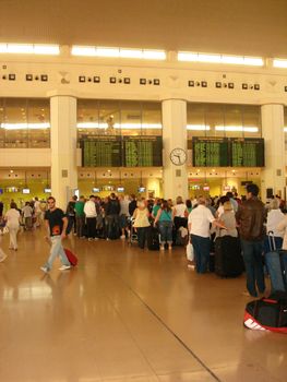 busy airport