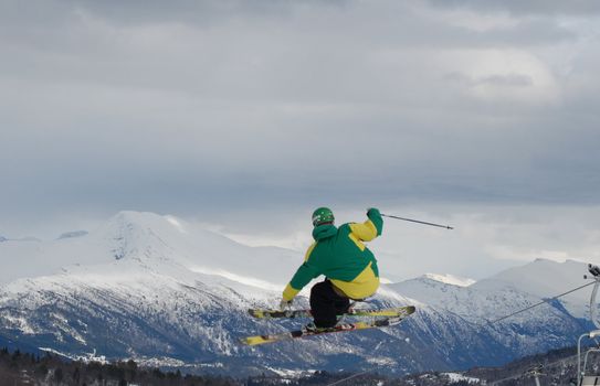 skiing view